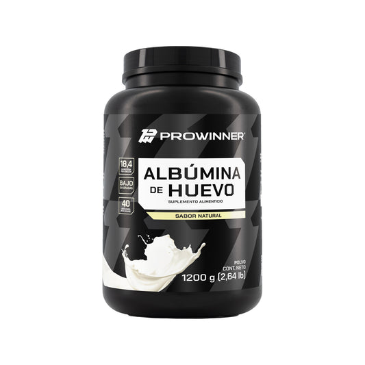 Proteína Albumina de Huevo Sabor Natural 1.2 Kg 40 porciones