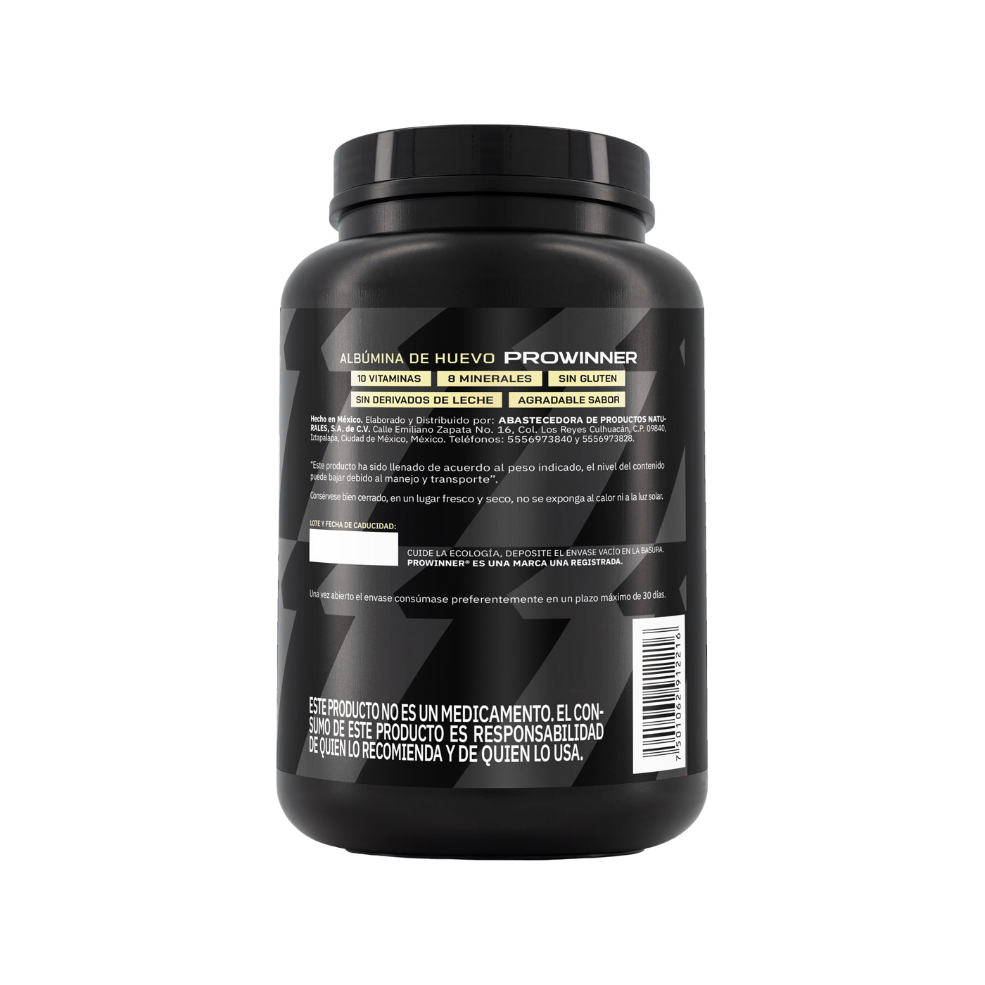 Proteína Albumina de Huevo Sabor Natural 1.2 Kg 40 porciones