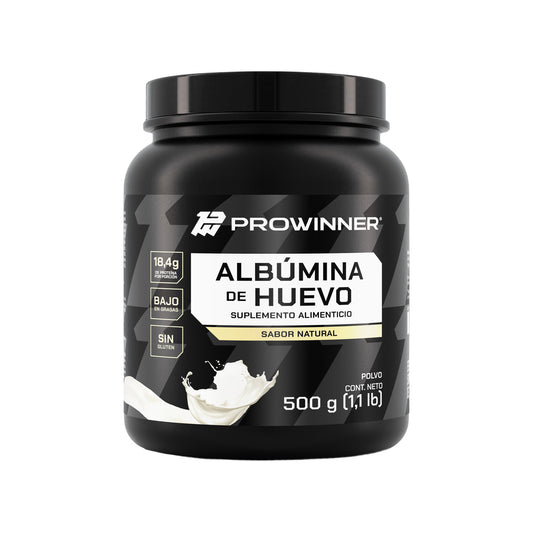 Proteína Albumina de Huevo Sabor Natural 500 g  16 porciones