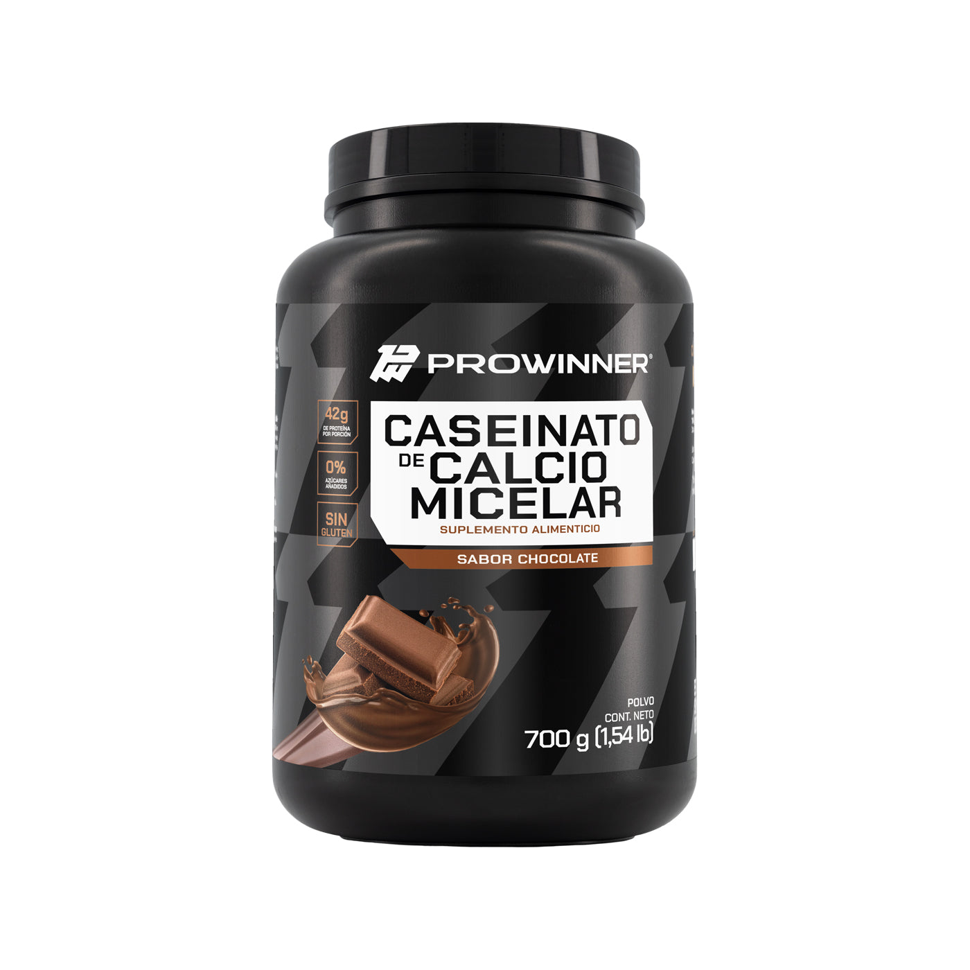 Proteína Caseinato de Calcio Micelar Sabor Chocolate 700 g 14 porciones