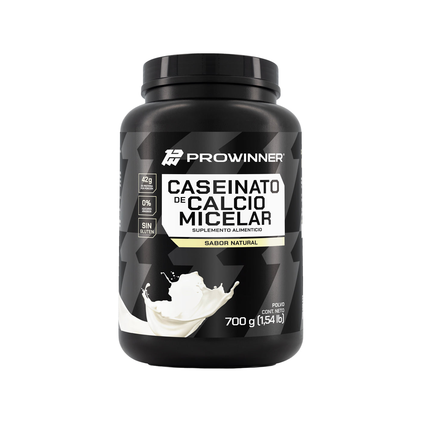 Proteína Caseinato de Calcio Micelar Sabor Natural 700 g 14 porciones