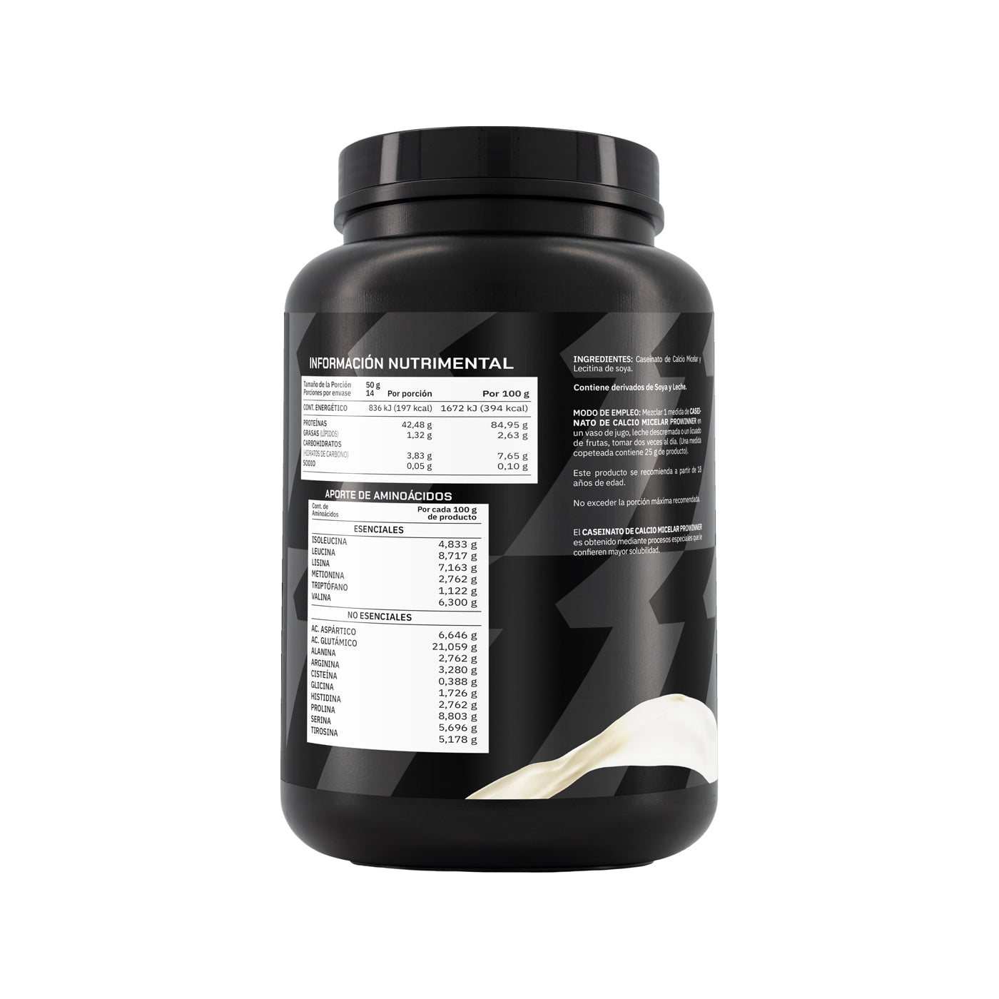 Kit 2 Piezas Proteína Caseinato de Calcio Micelar Sabor Natural 700 g 28 porciones
