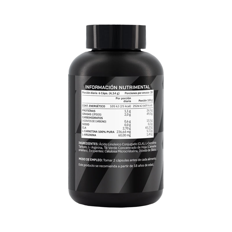 Pre entreno CLA-2700 120 Cápsulas 20 porciones