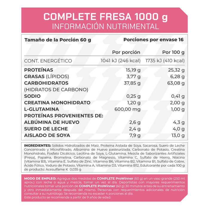 Complete fresa 1 kg - ProWinner