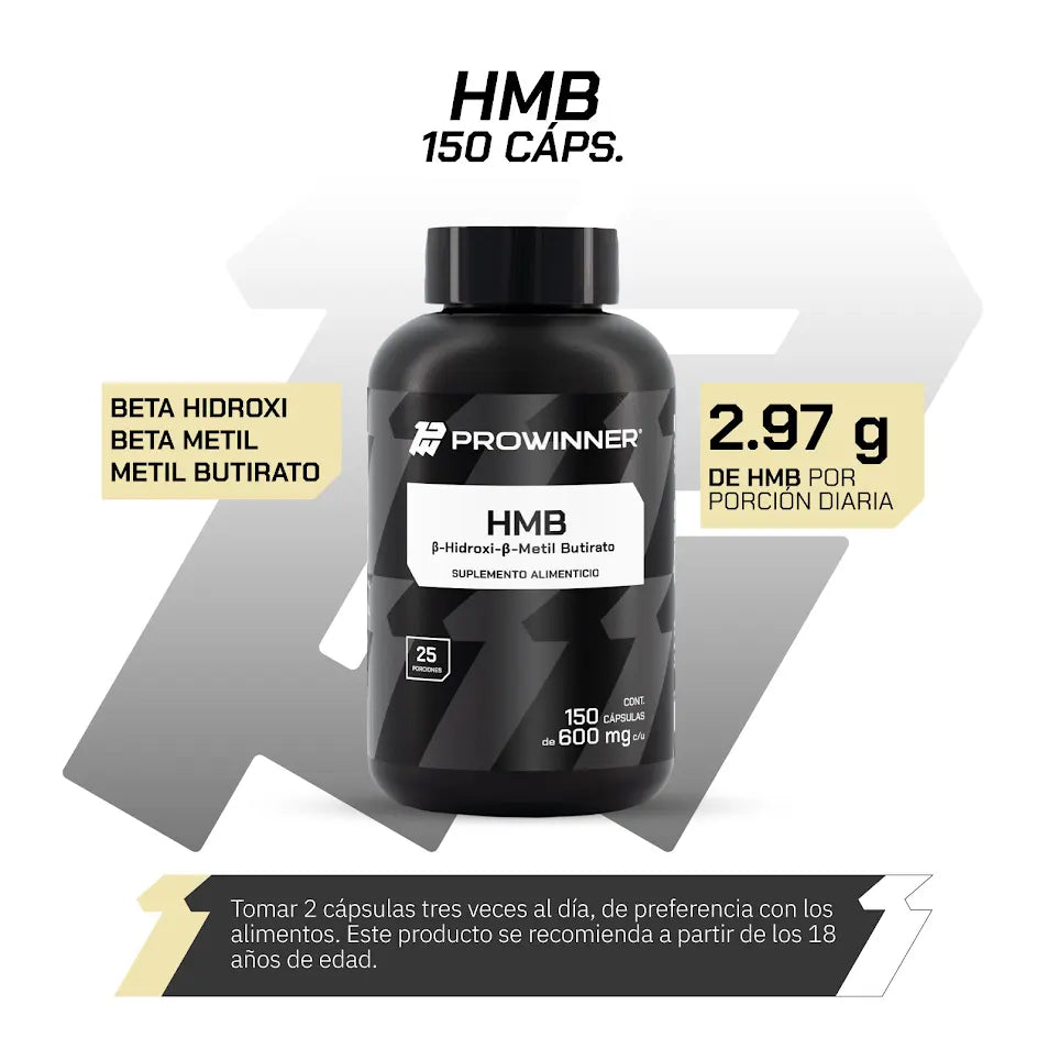 Preworkout HMB 150 Cápsulas 25 porciones