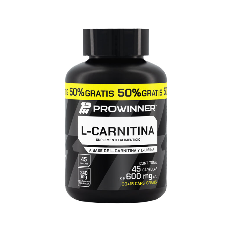 Pre Workout L-Carnitina 30+15 Cpsulas Extra. 45 porciones ProWinner Pre Workout L-Carnitina 30+15 Cpsulas Extra. 45 porciones ProWinner