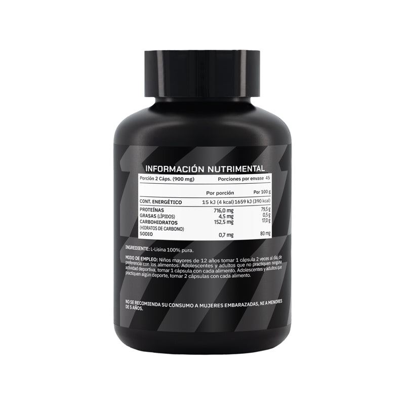 Post entreno L-Lisina 90 Cápsulas 45 porciones