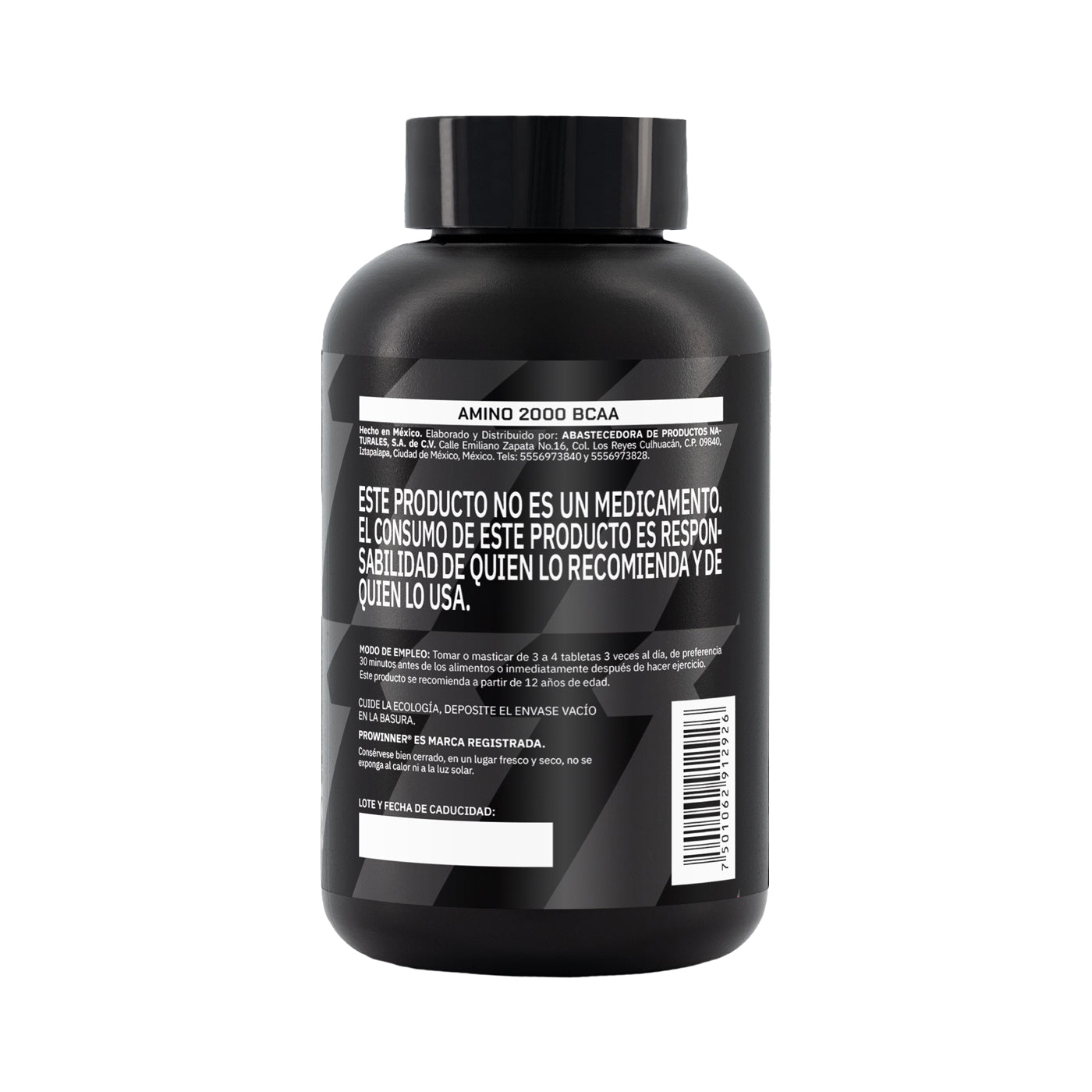 Preworkout Amino 2000 BCAA 120 Tabletas 10 porciones