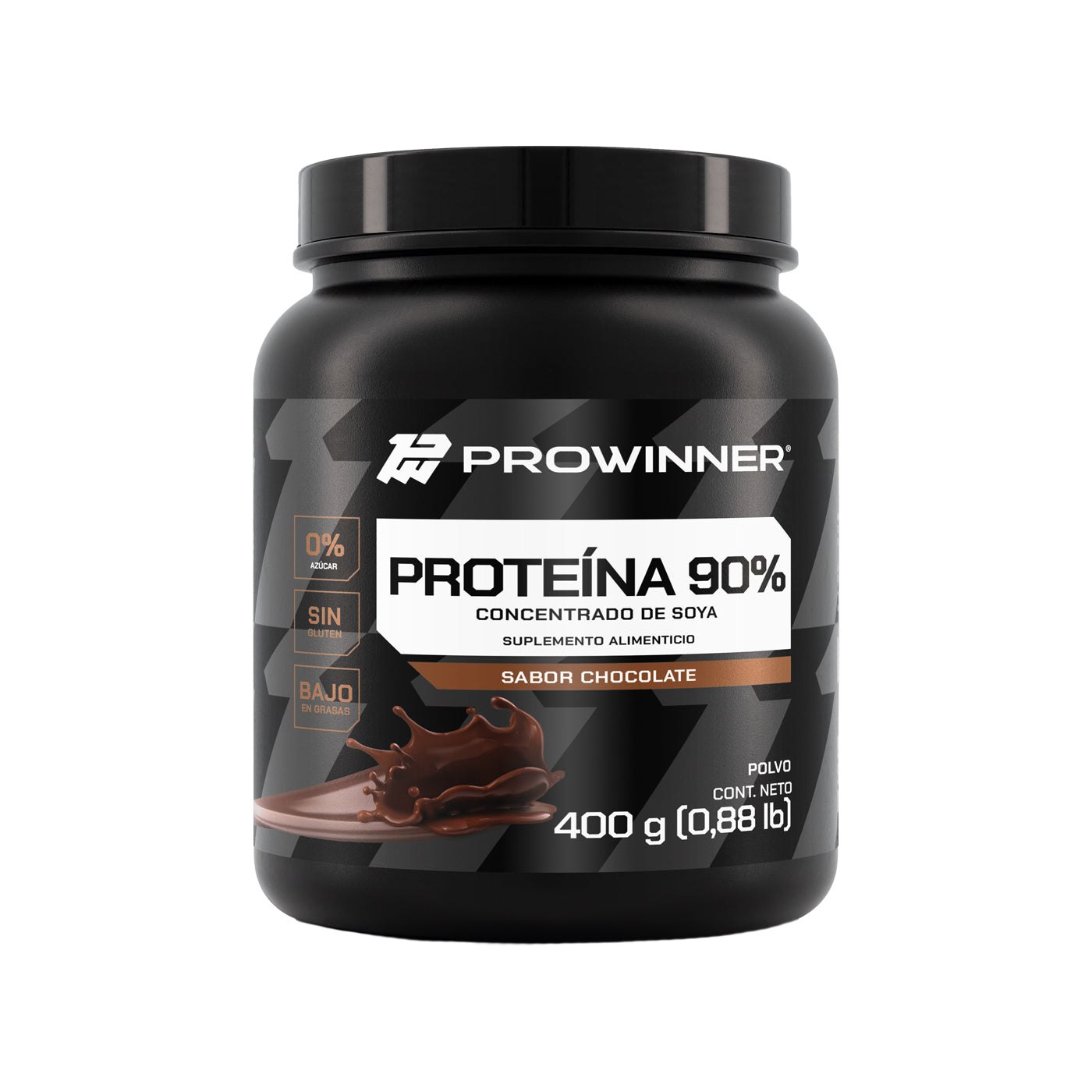 Proteína 90%, Sabor Chocolate 400 g 13 porciones