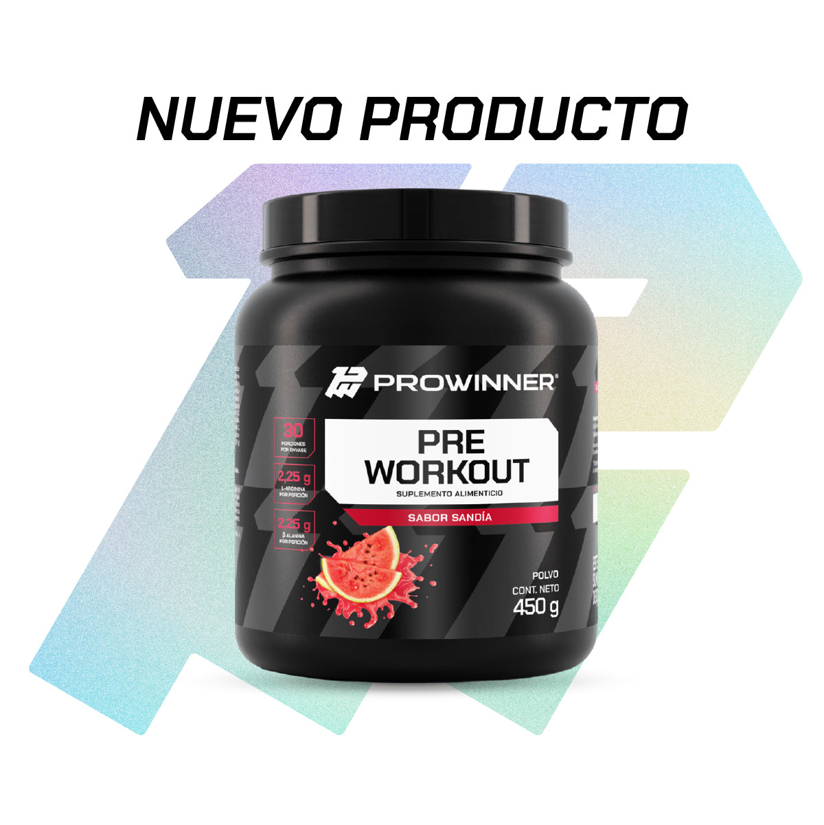 Kit 2 Piezas Pre Workout Sabor Sandía 450g 60 porciones