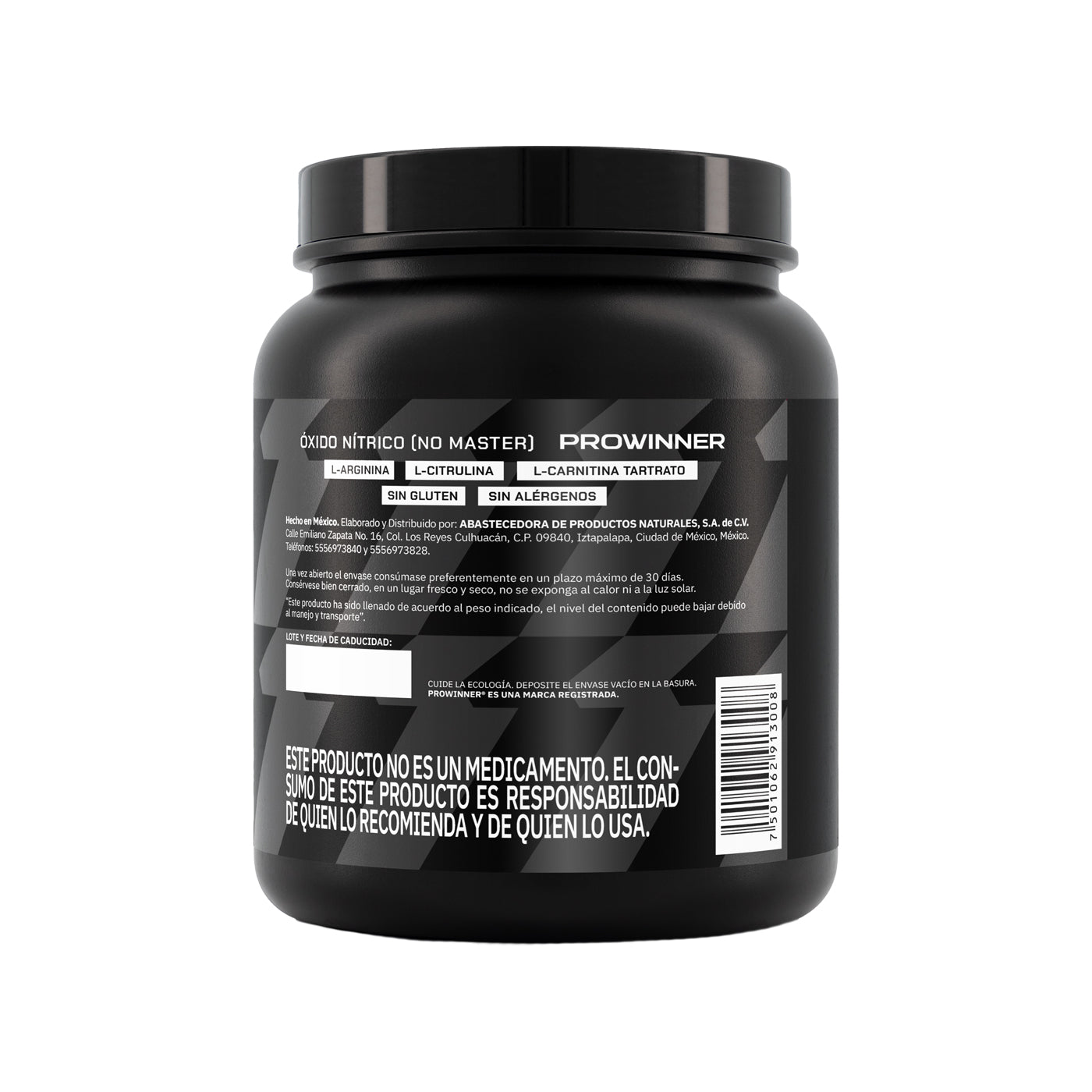 Pre entreno Óxido Nítrico No Master 600g 60 porciones