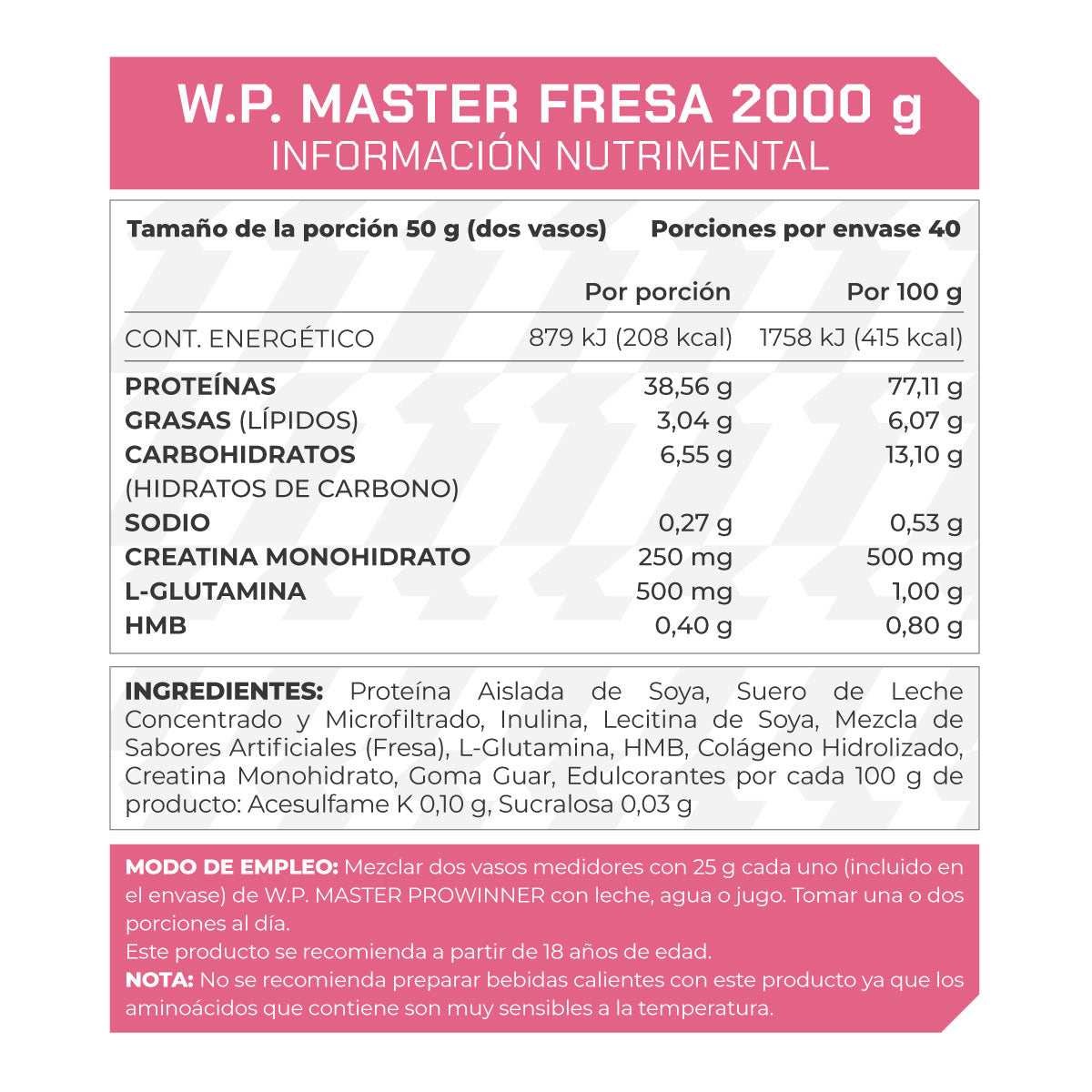 WP Master fresa 2kg- ProWinner