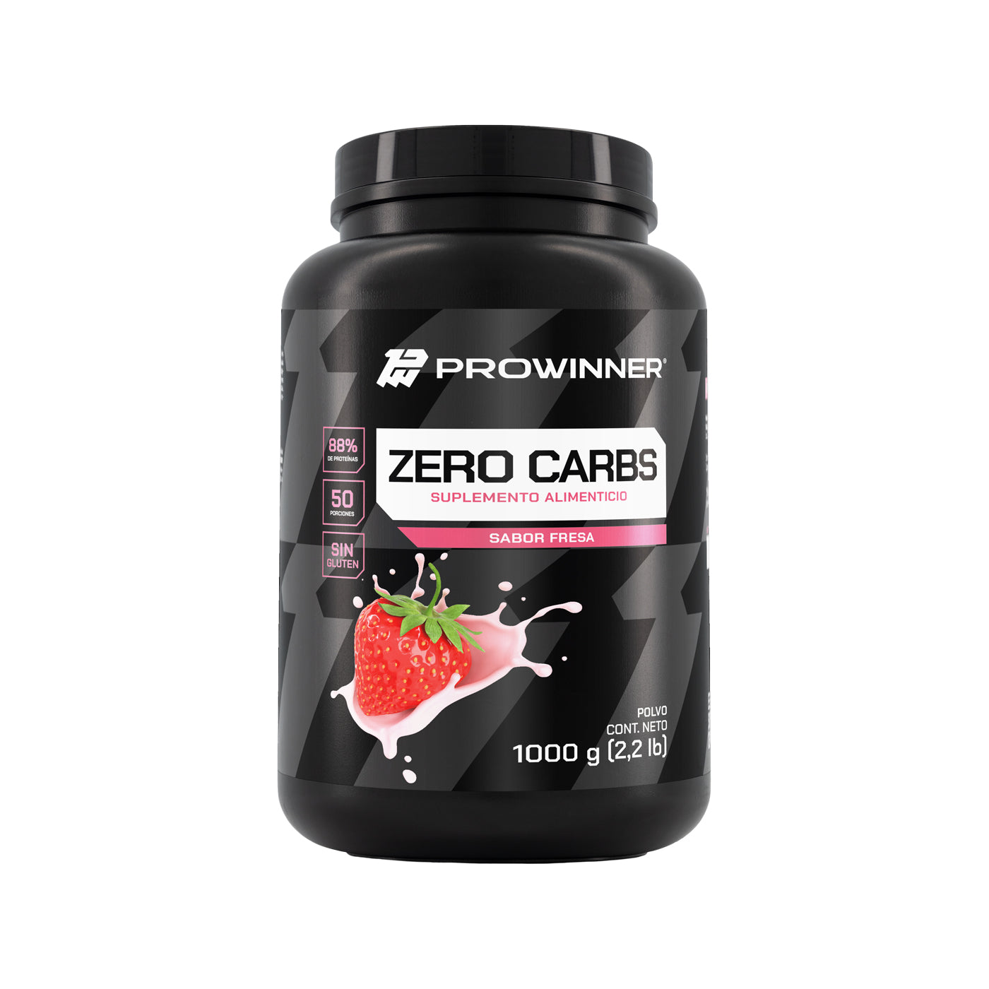 Proteína Zero Carbs, Proteína Sin Carbohidratos Fresa 1 kg 50 porciones