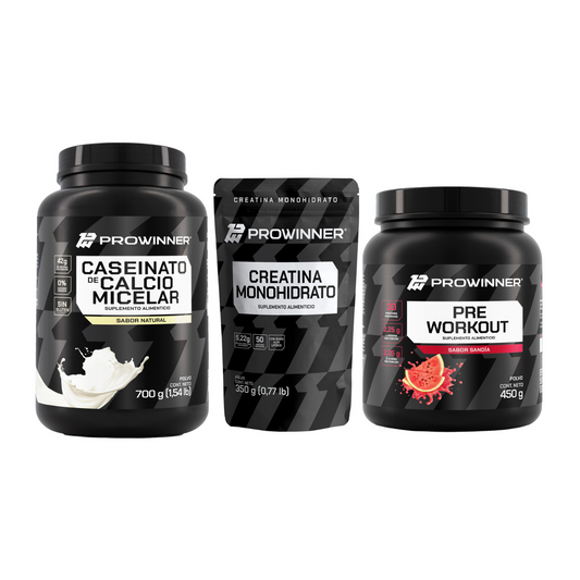 Caseinato de calcio Natural + Creatina monohidrato polvo + Pre entreno + Shaker de Regalo