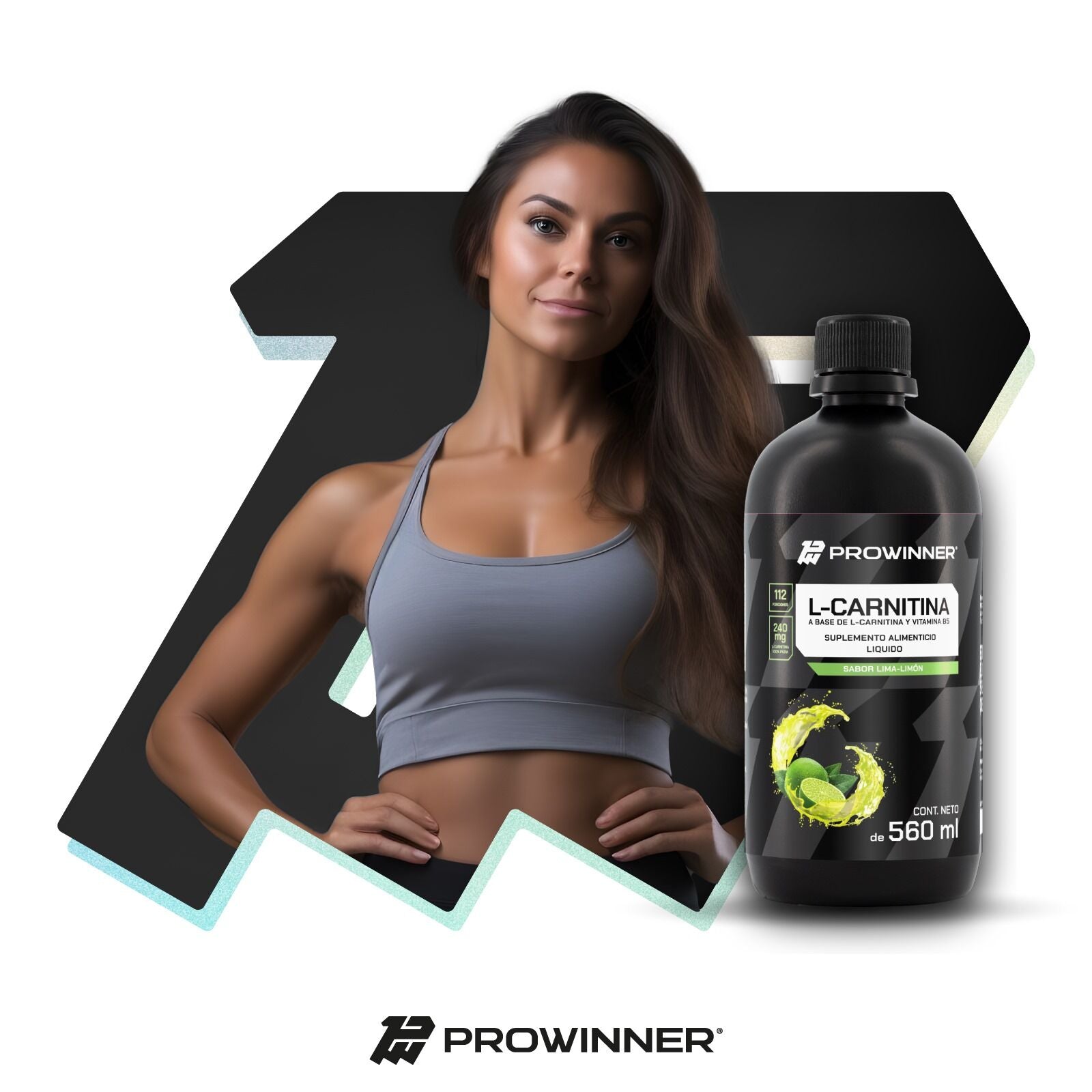 Pre Workout L-Carnitina 560ml Sabor Lima Limn 112 porciones ProWinner Pre Workout L-Carnitina 560ml Sabor Lima Limn 112 porciones ProWinner