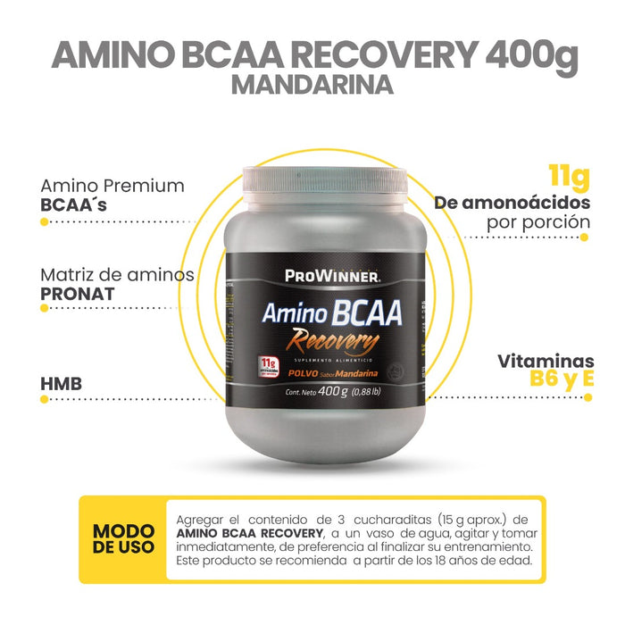 Amino BCAA Recovery sabor Mandarina 400 g