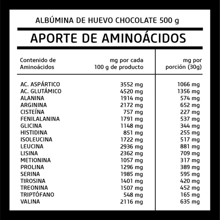Albumina de Huevo Chocolate 500 g