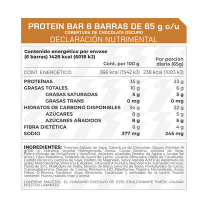 Caja Protein Bar 6 piezas - ProWinner