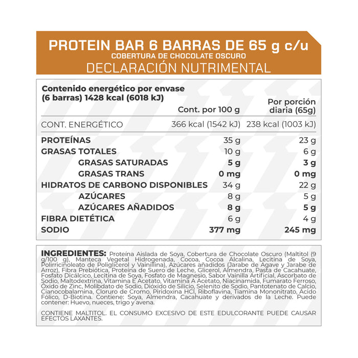 Caja Protein Bar 6 piezas - ProWinner