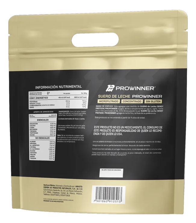 Proteína de Suero de Leche Concentrado Sabor Natural 2 kg 80 porciones