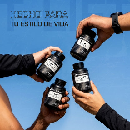 T-LIFT HOMBRES 60 cápsulas con Fenogreco, Ácido Aspártico, Maca, Ginseng, L-Arginina, Zinc y Vitamina D3 | Suplemento Alimenticio para Hombres