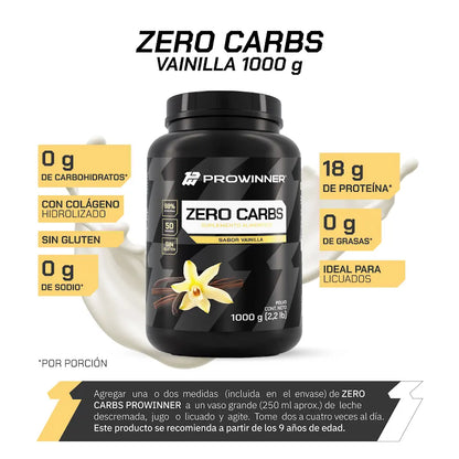 Zero carbs vainilla 1 kg - ProWinner