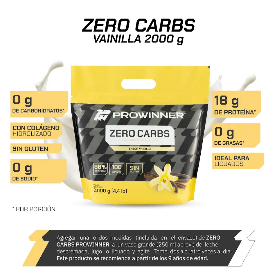 Zero Carbs Vainilla 2 kg- ProWinner