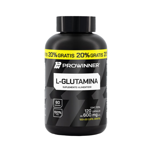 L-Glutamina 100 Cápsulas + 20% extra - ProWinner