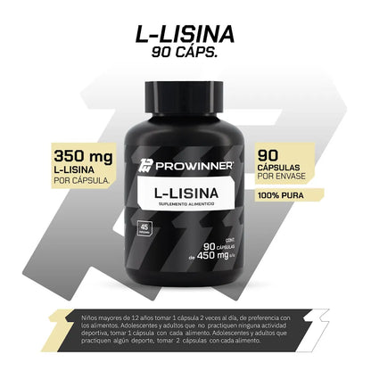 L-Lisina 90 Cápsulas - ProWinner