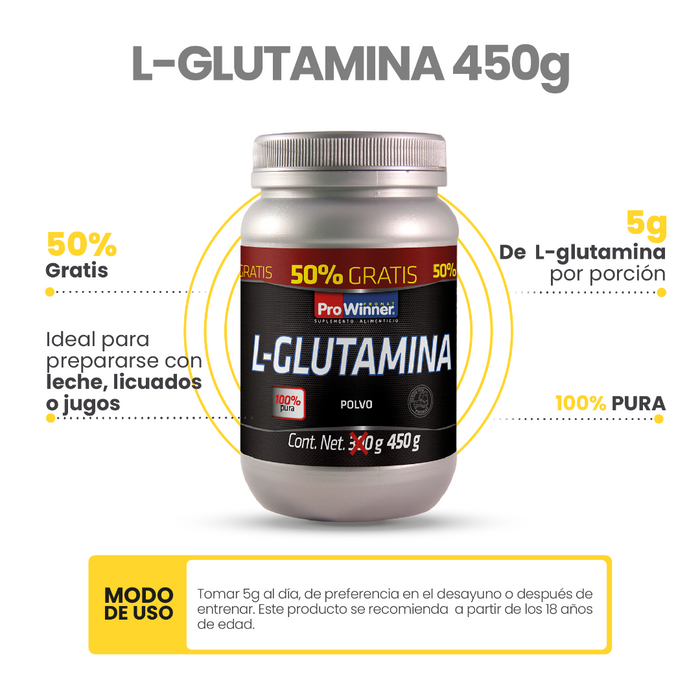 L-Glutamina + 50% extra