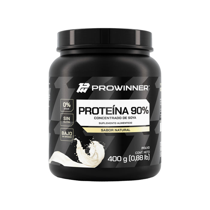 Proteína 90% Soya natural 400 gramos - ProWinner