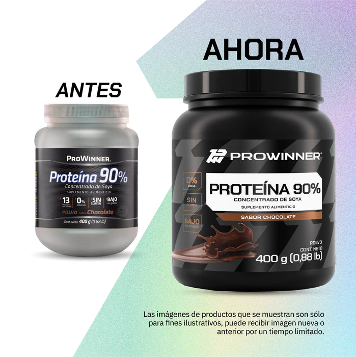 Proteína 90% Soya chocolate 400 gramos - ProWinner