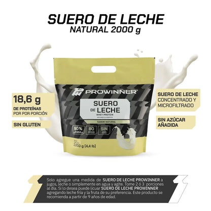 Suero de Leche natural 2 kg- ProWinner