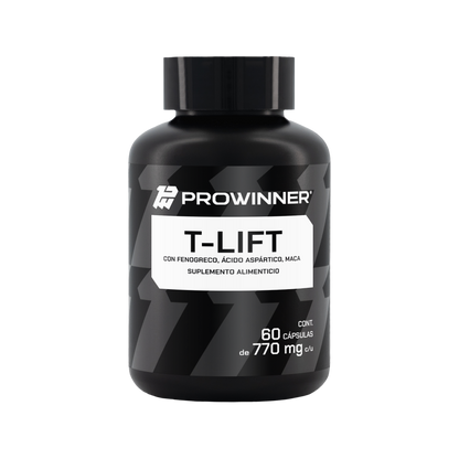T-LIFT HOMBRES 60 cápsulas con Fenogreco, Ácido Aspártico, Maca, Ginseng, L-Arginina, Zinc y Vitamina D3 | Suplemento Alimenticio para Hombres