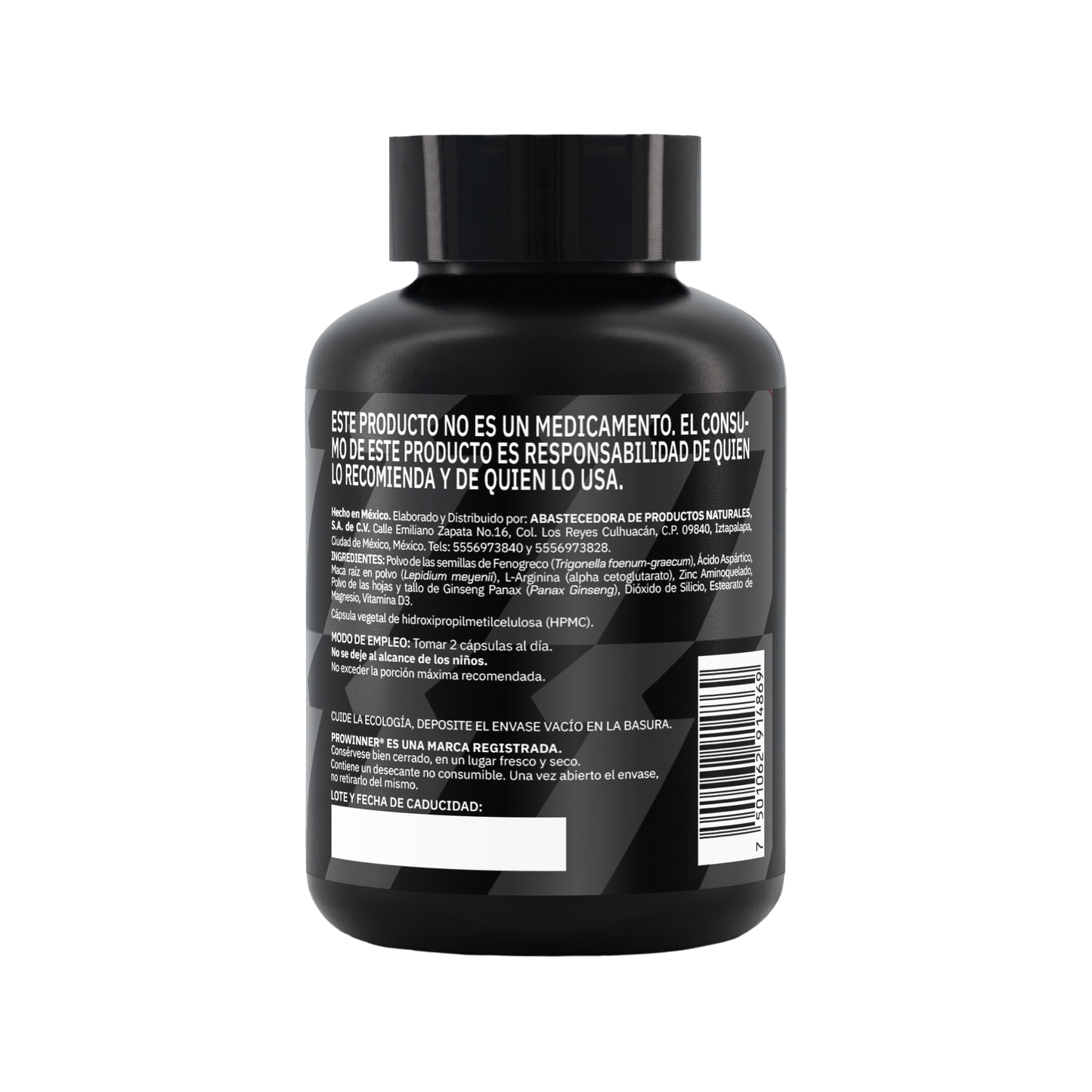 T-LIFT HOMBRES 60 cápsulas con Fenogreco, Ácido Aspártico, Maca, Ginseng, L-Arginina, Zinc y Vitamina D3 | Suplemento Alimenticio para Hombres