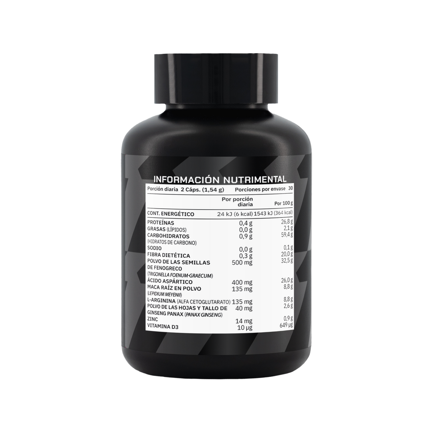 T-LIFT HOMBRES 60 cápsulas con Fenogreco, Ácido Aspártico, Maca, Ginseng, L-Arginina, Zinc y Vitamina D3 | Suplemento Alimenticio para Hombres